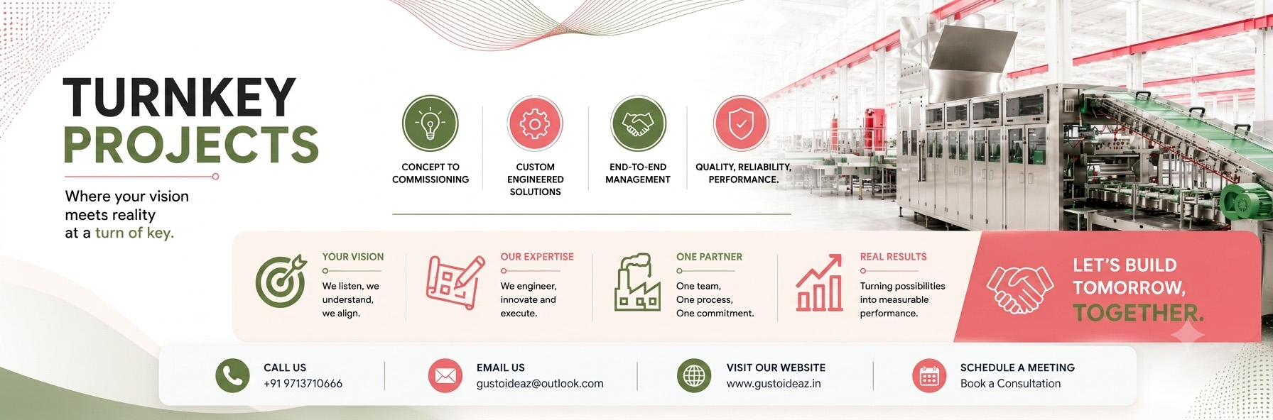 360° SOLUTIONS. ONE PARTNER. TOTAL IMPACT Transforming Vision into Tangible Outcomes